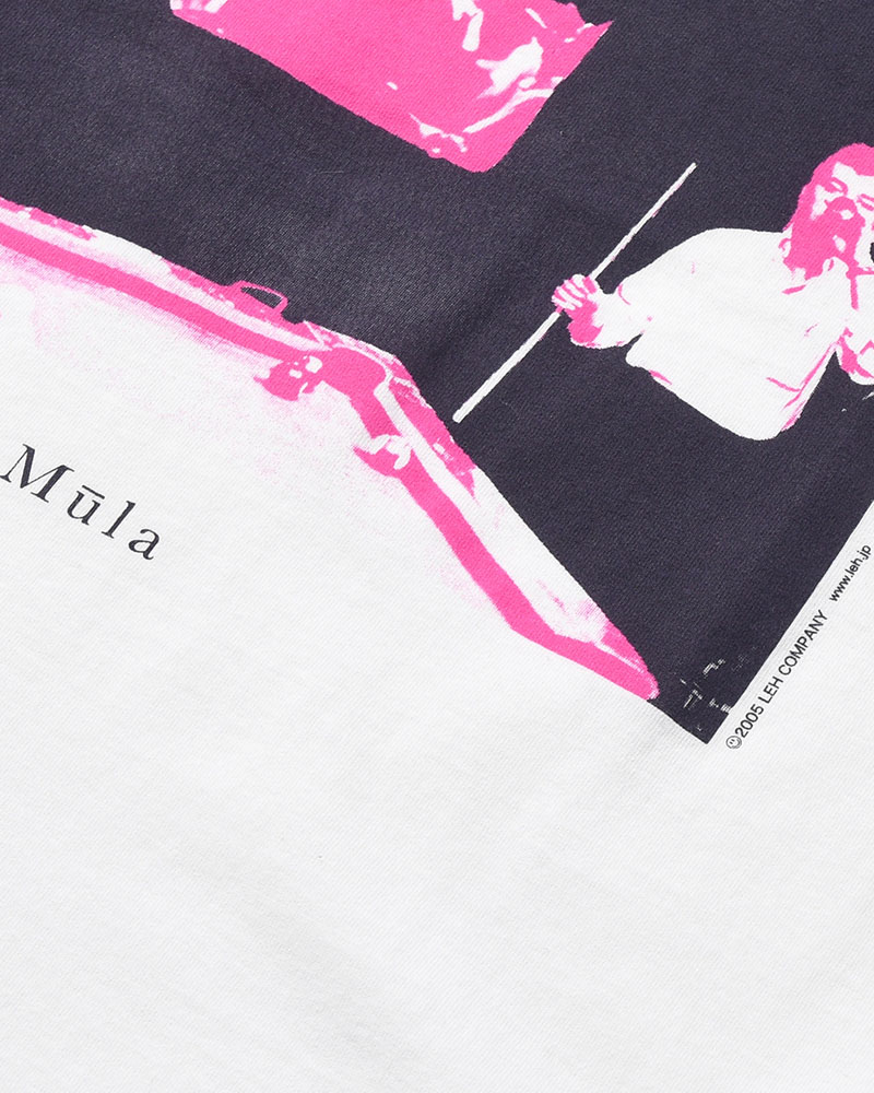 BIG SIZE SLIT T-SH (BILLIARDS) -WHITE-