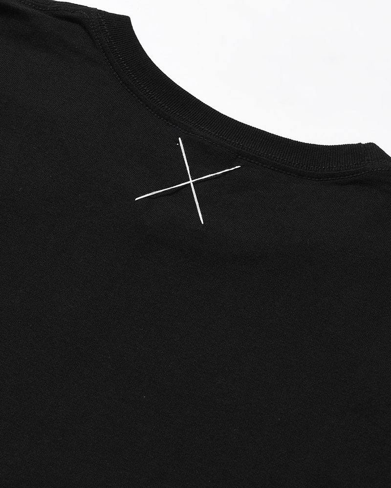 BIG SIZE SLIT T-SH (OSHO) -BLACK-