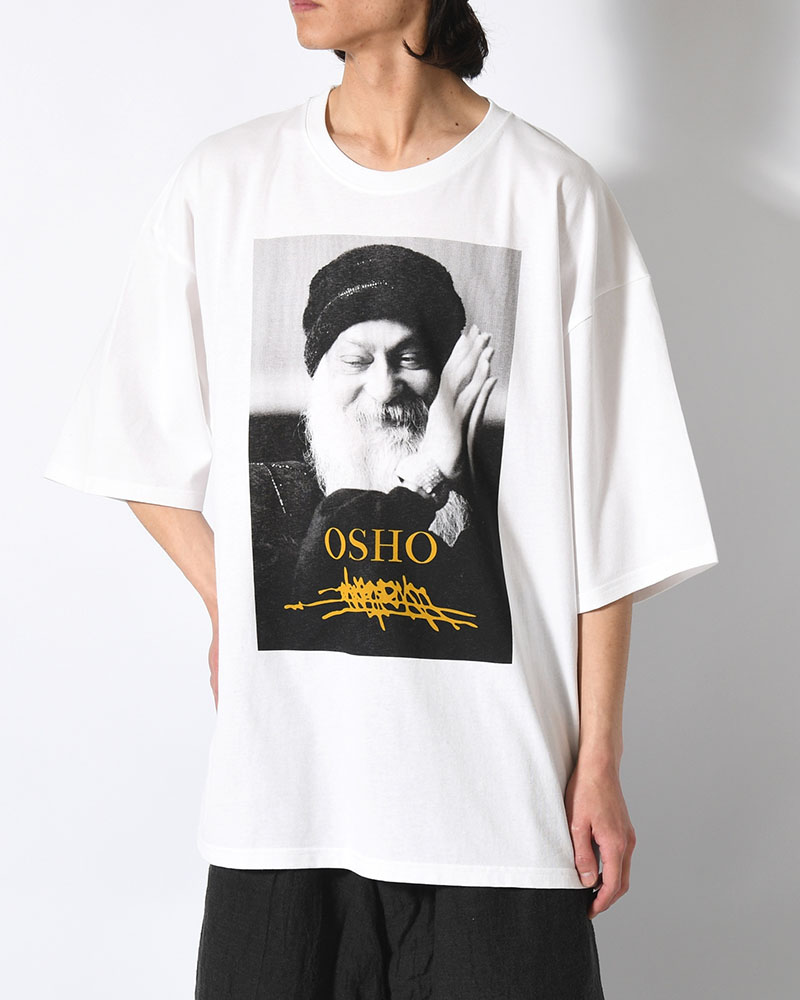 BIG SIZE SLIT T-SH (OSHO) -WHITE-