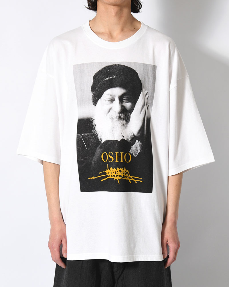 BIG SIZE SLIT T-SH (OSHO) -WHITE-