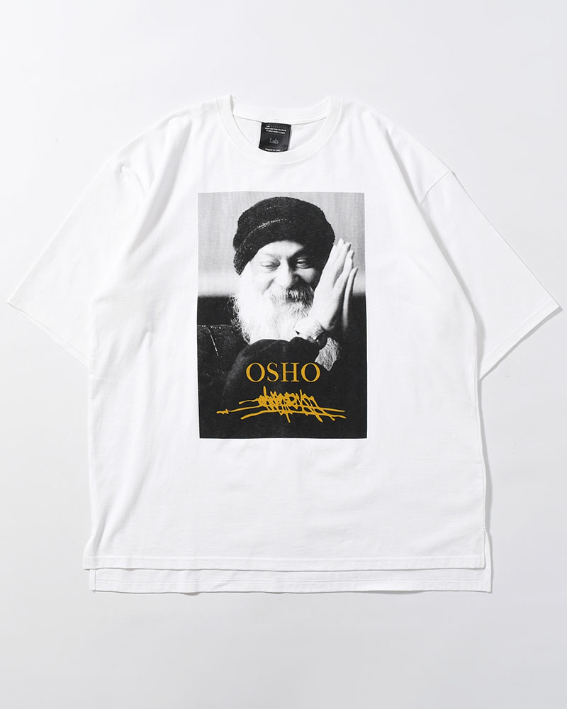 BIG SIZE SLIT T-SH (OSHO) -WHITE-