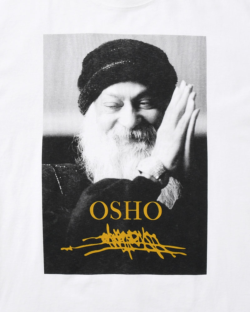 BIG SIZE SLIT T-SH (OSHO) -WHITE-