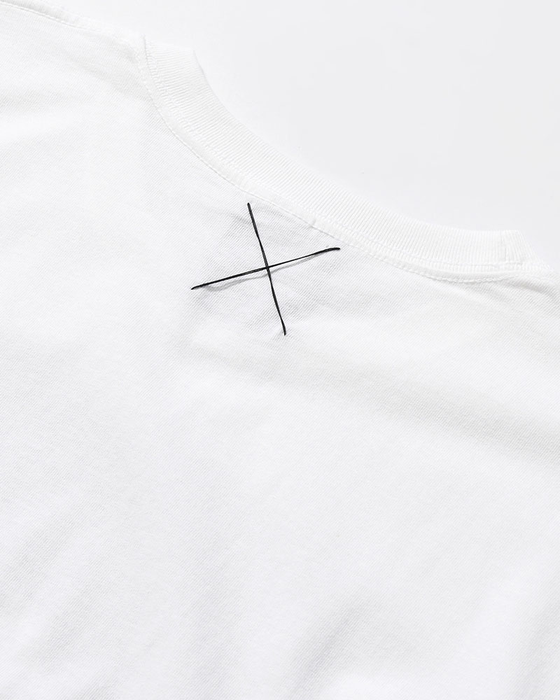 BIG SIZE SLIT T-SH (OSHO) -WHITE-