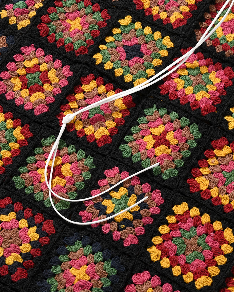 FLOWER PANEL CARDIGAN -WARM-