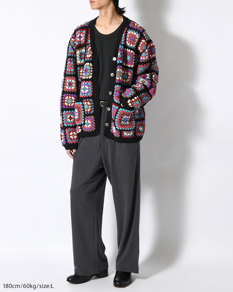 FLOWER PANEL CARDIGAN -COOL-