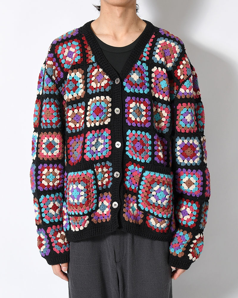 FLOWER PANEL CARDIGAN -COOL-