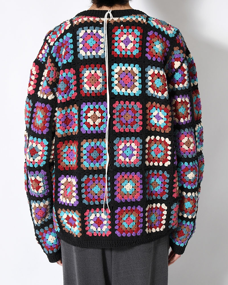 FLOWER PANEL CARDIGAN -COOL-