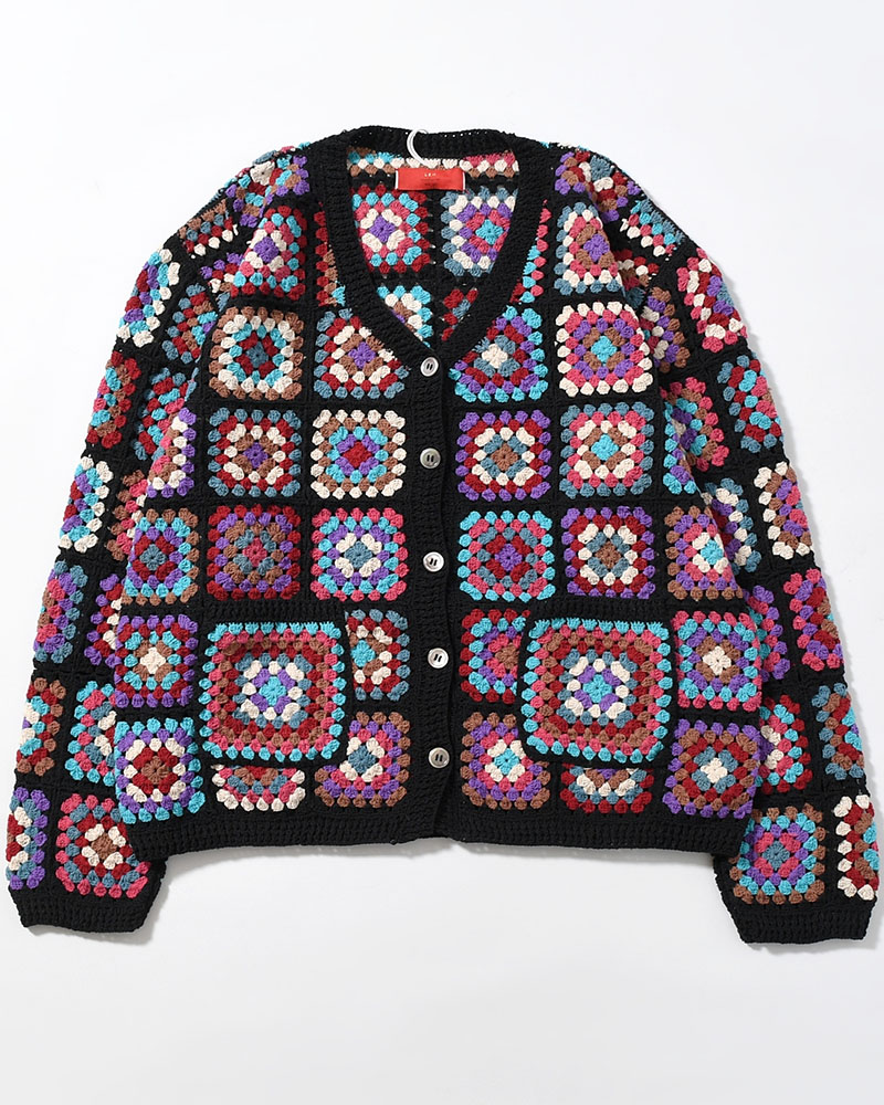 FLOWER PANEL CARDIGAN -COOL-
