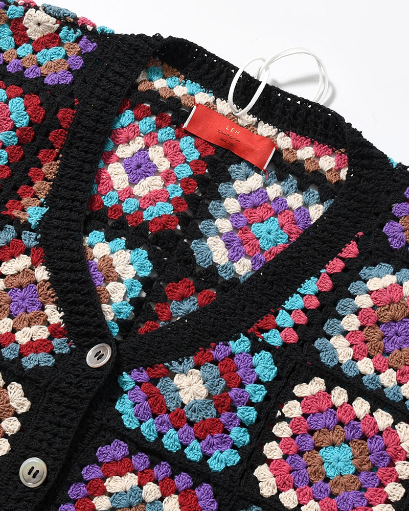 FLOWER PANEL CARDIGAN -COOL-