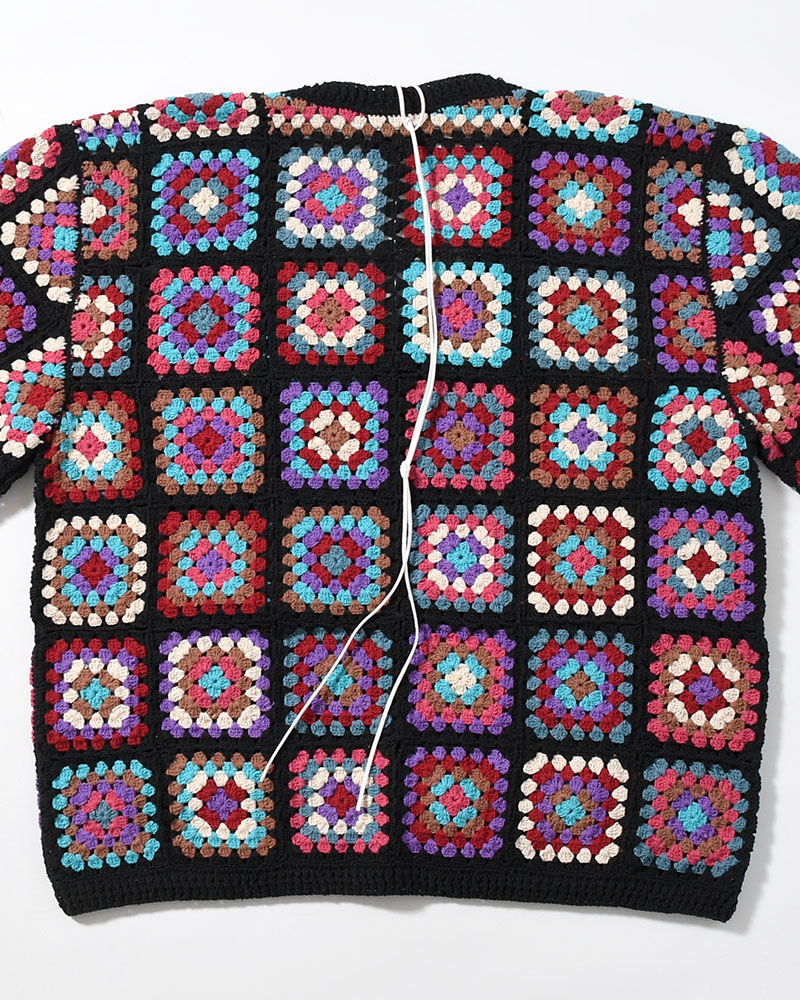 FLOWER PANEL CARDIGAN -COOL-