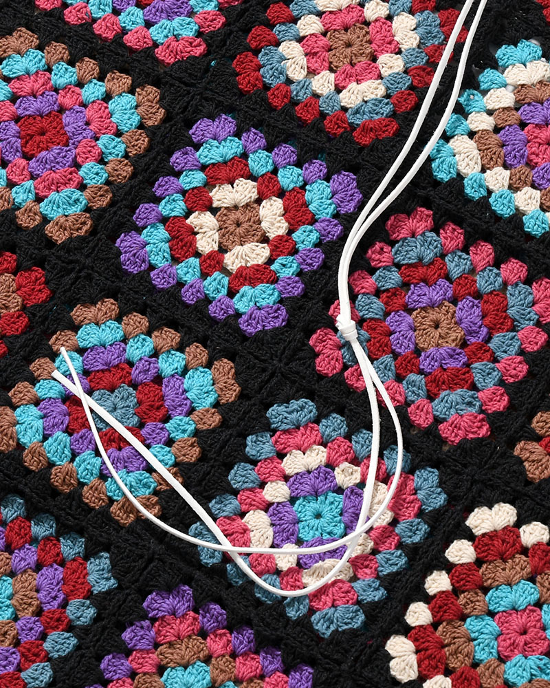 FLOWER PANEL CARDIGAN -COOL-