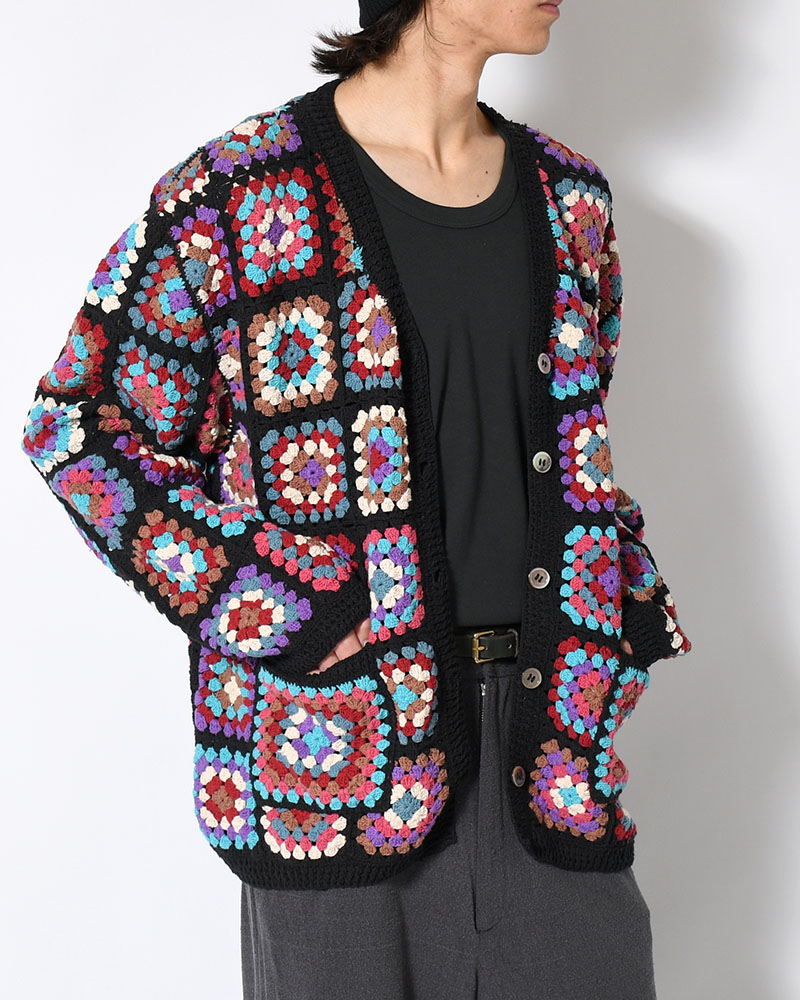 FLOWER PANEL CARDIGAN -COOL-