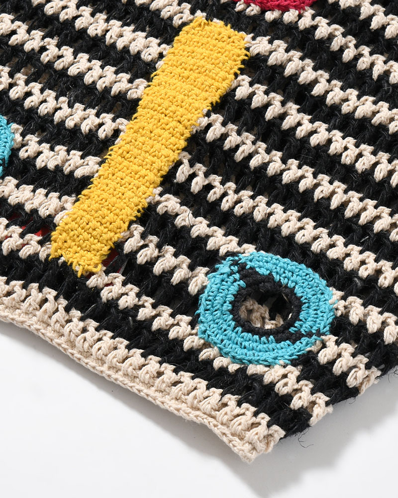 MASK TOTE BAG -WHITE MIX-