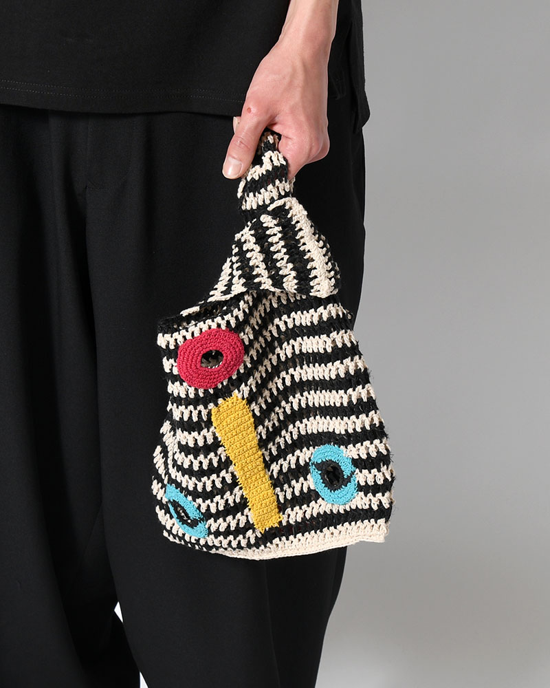 MASK TOTE BAG -WHITE MIX-