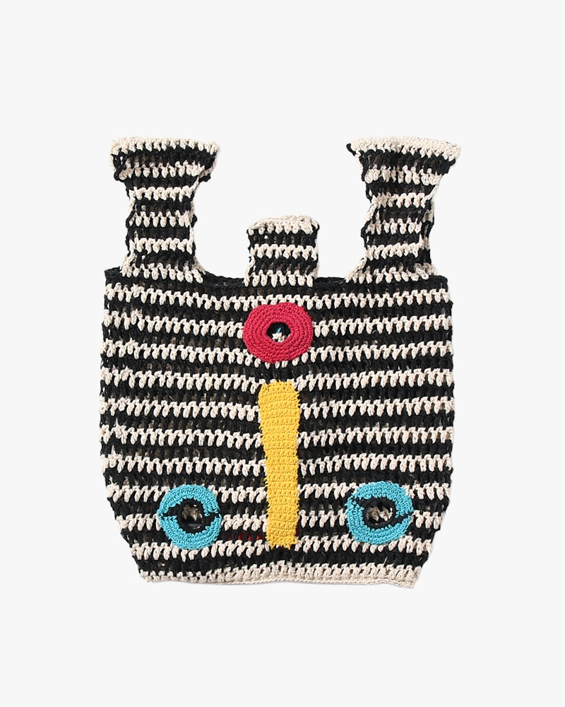 MASK TOTE BAG -WHITE MIX-