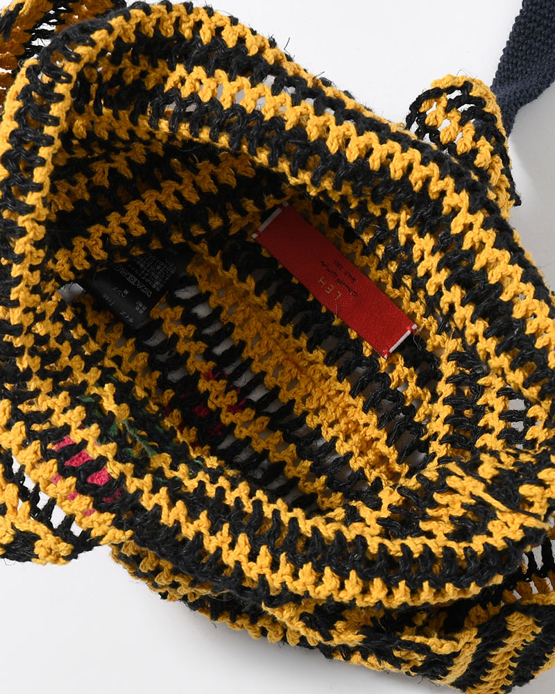 MASK TOTE BAG -BLACK MIX-