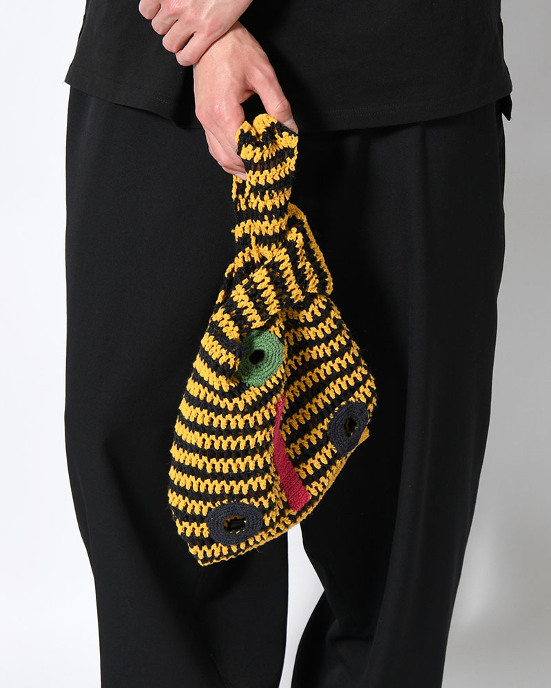 MASK TOTE BAG -BLACK MIX-