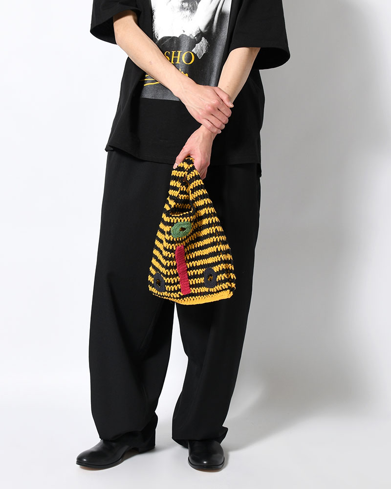 MASK TOTE BAG -BLACK MIX-