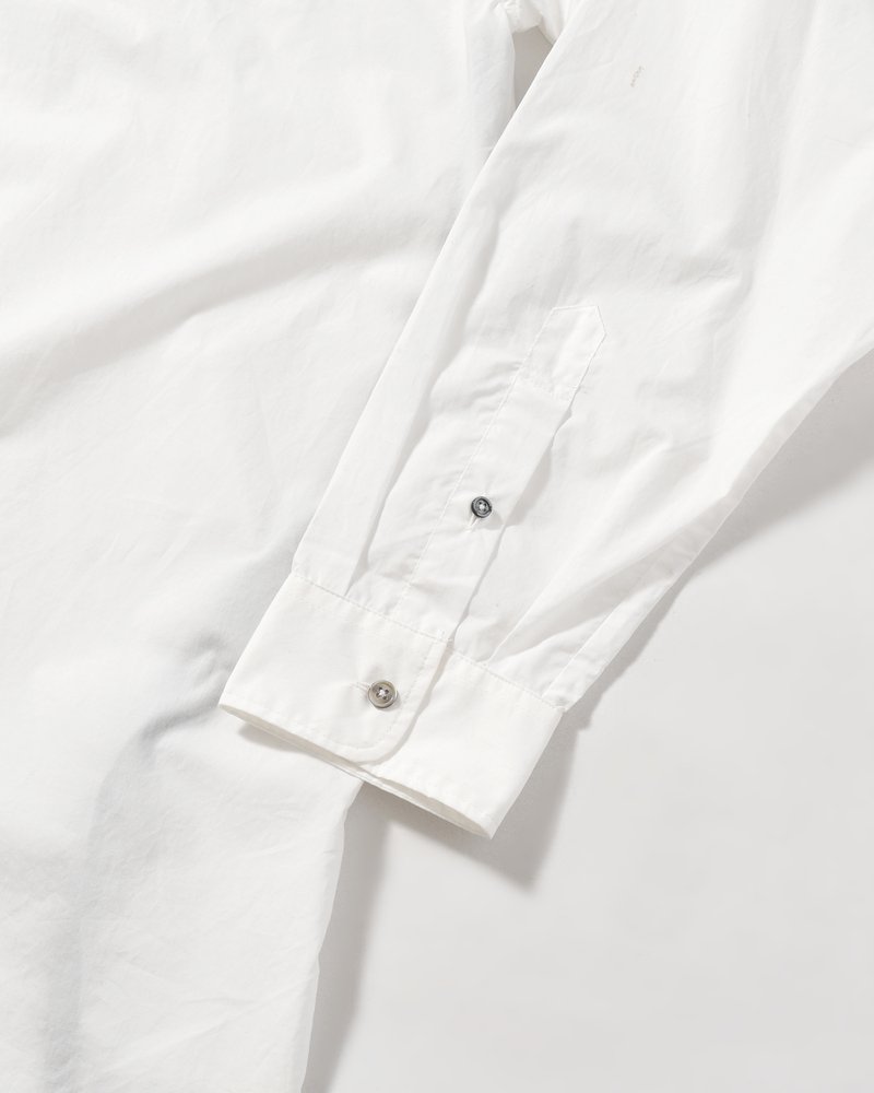 ASYMMETRY DRESS SHIRT -WHITE-