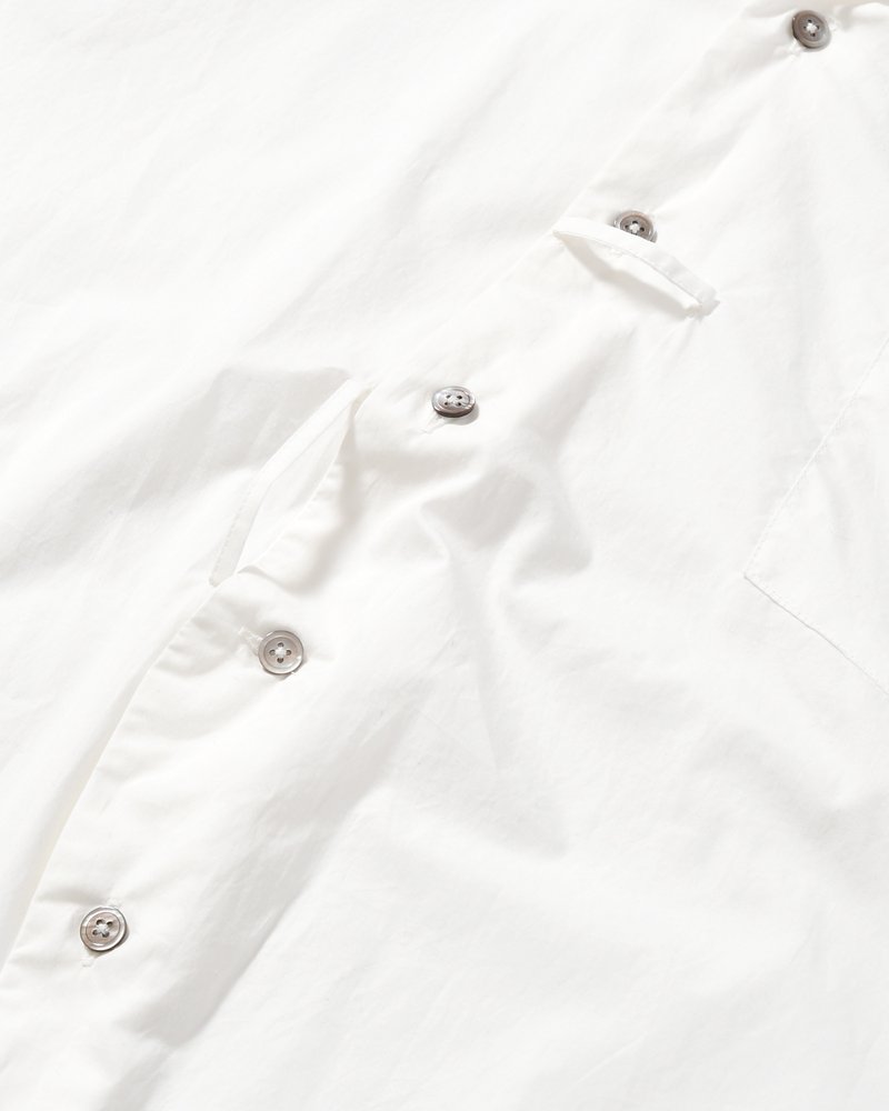 ASYMMETRY DRESS SHIRT -WHITE-