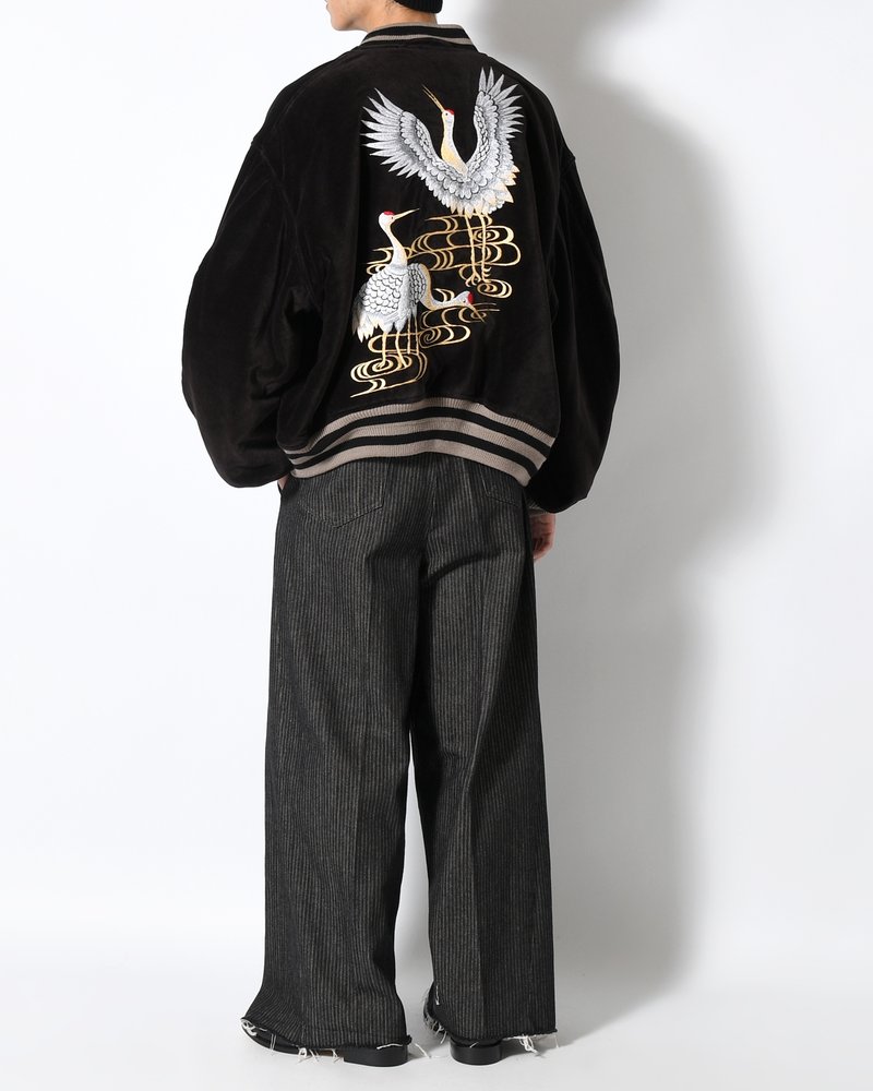 EMBROIDERY SKA REVERSIBLE BLOUSON -CAMEL×BLACK-