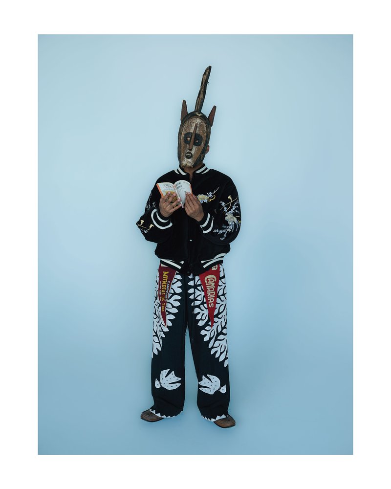 EMBROIDERY SKA REVERSIBLE BLOUSON -CAMEL×BLACK-