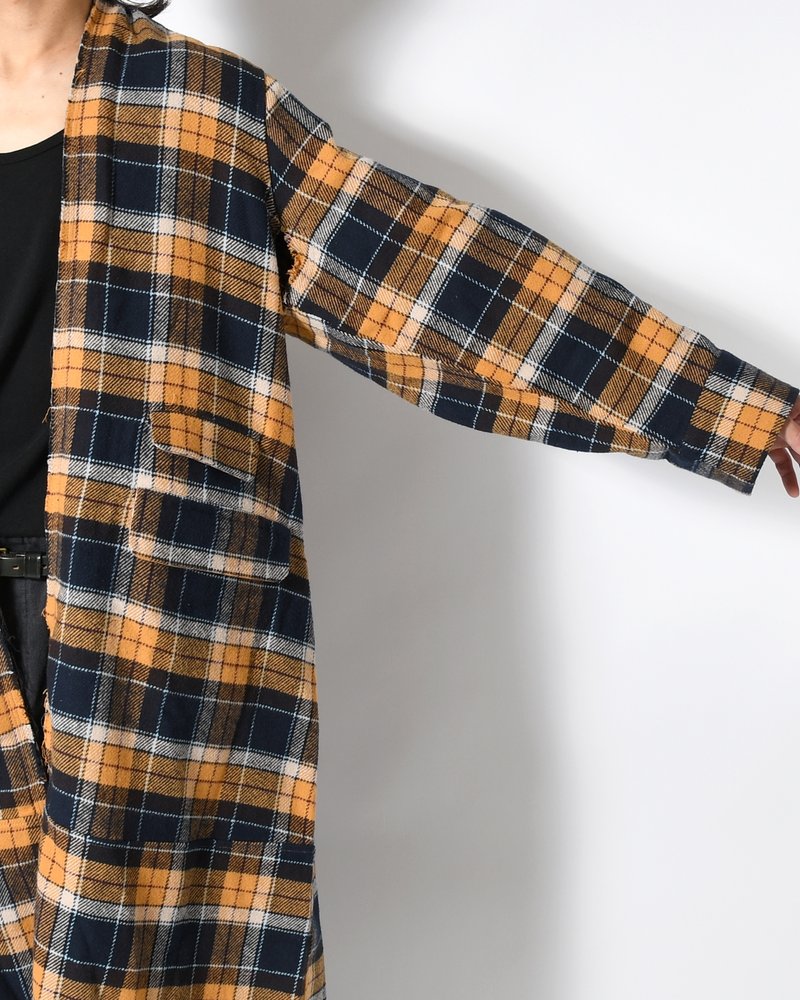 LINER LONG COAT -YELLOW-