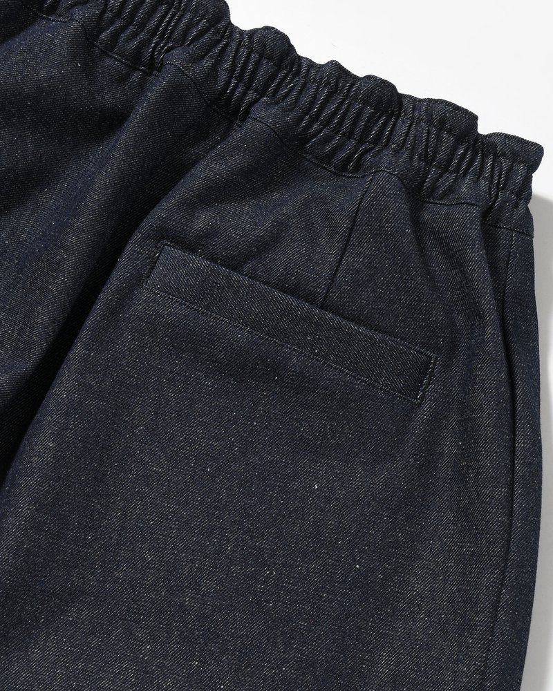 ZIP WIDE TRACK PANTS -INDIGO-