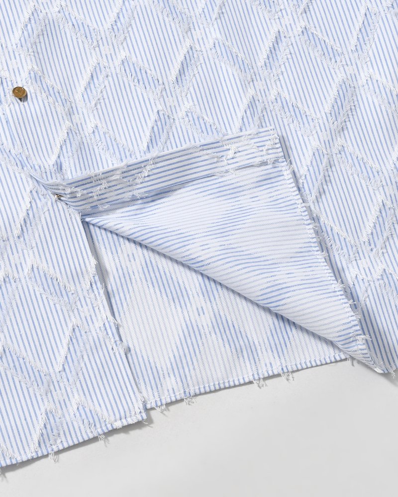 HARLEQUIN SLIP OFF SHIRT -BLUE-