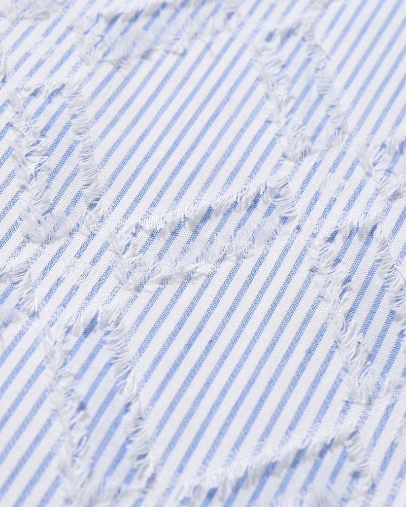 HARLEQUIN SLIP OFF SHIRT -BLUE-