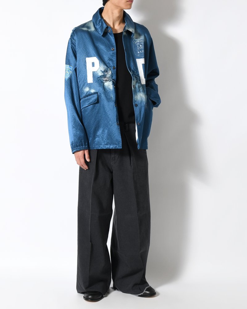 VILLAIN POLICEMAN COACH JACKET -NAVY-