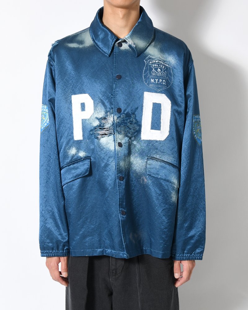 VILLAIN POLICEMAN COACH JACKET -NAVY-