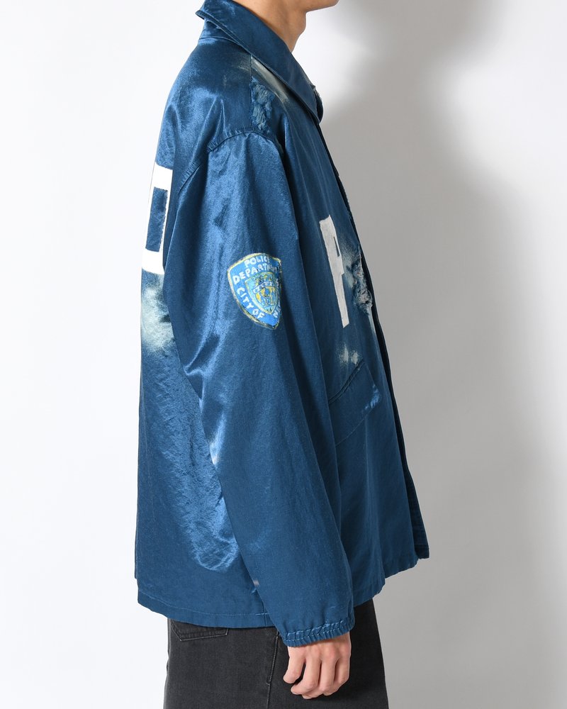 VILLAIN POLICEMAN COACH JACKET -NAVY-