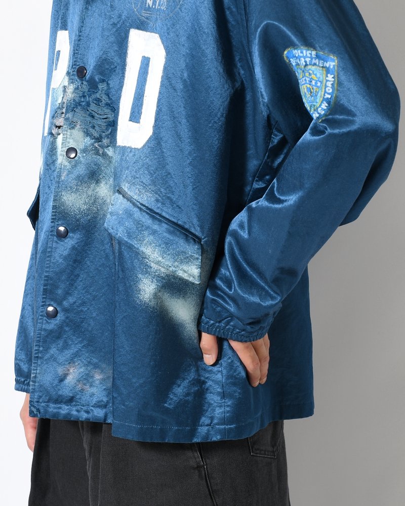 VILLAIN POLICEMAN COACH JACKET -NAVY-