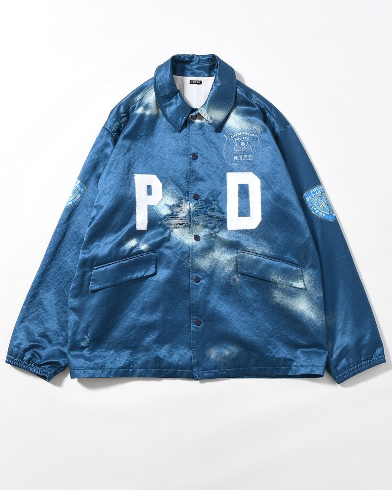 VILLAIN POLICEMAN COACH JACKET -NAVY-