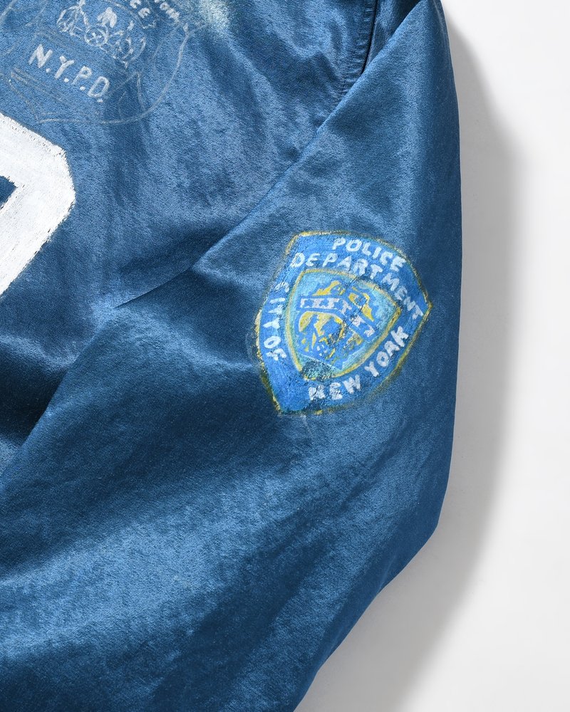 VILLAIN POLICEMAN COACH JACKET -NAVY-