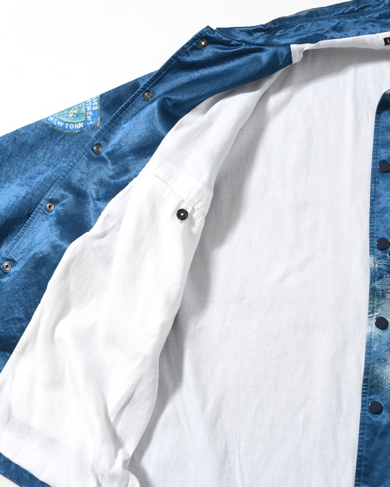 VILLAIN POLICEMAN COACH JACKET -NAVY-