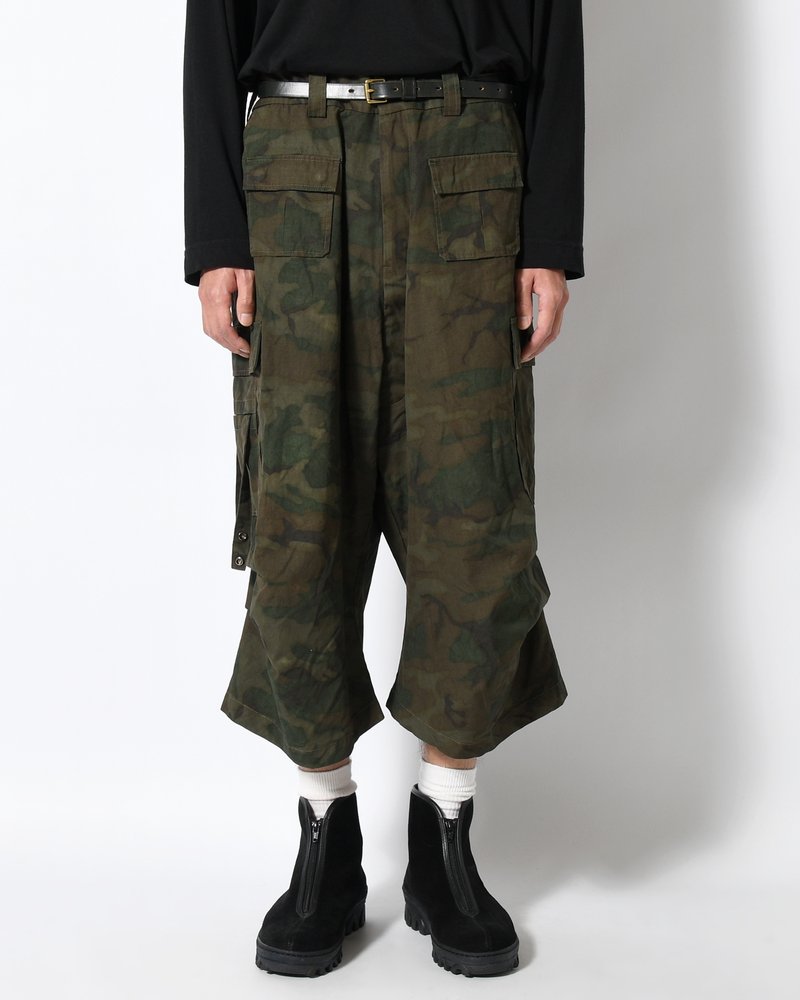 VILLAIN POLICEMAN SHORTS -WOODLAND CAMO-