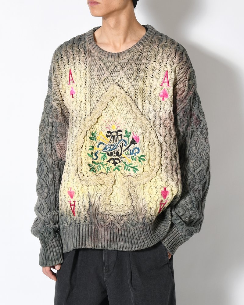 DECK OF CARDS SWEATER -TRUMP-