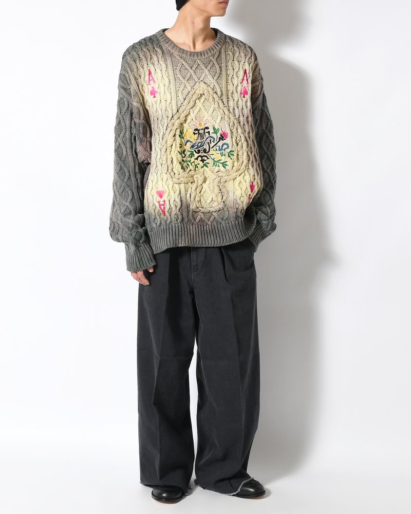 DECK OF CARDS SWEATER -TRUMP-
