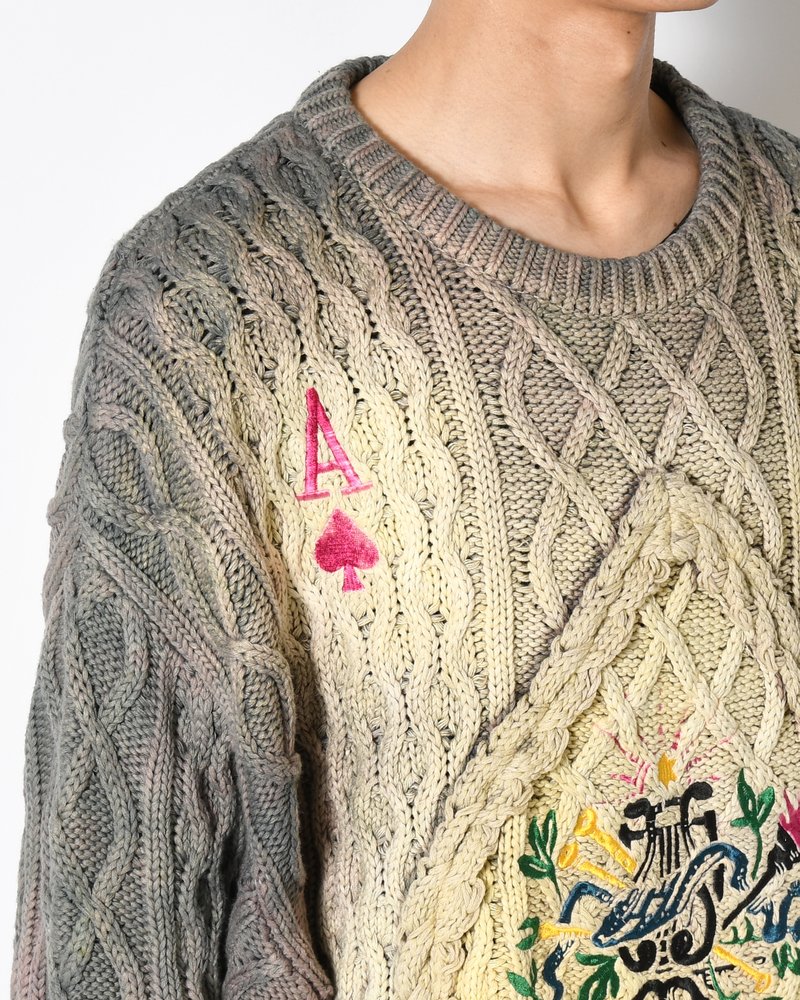 DECK OF CARDS SWEATER -TRUMP-
