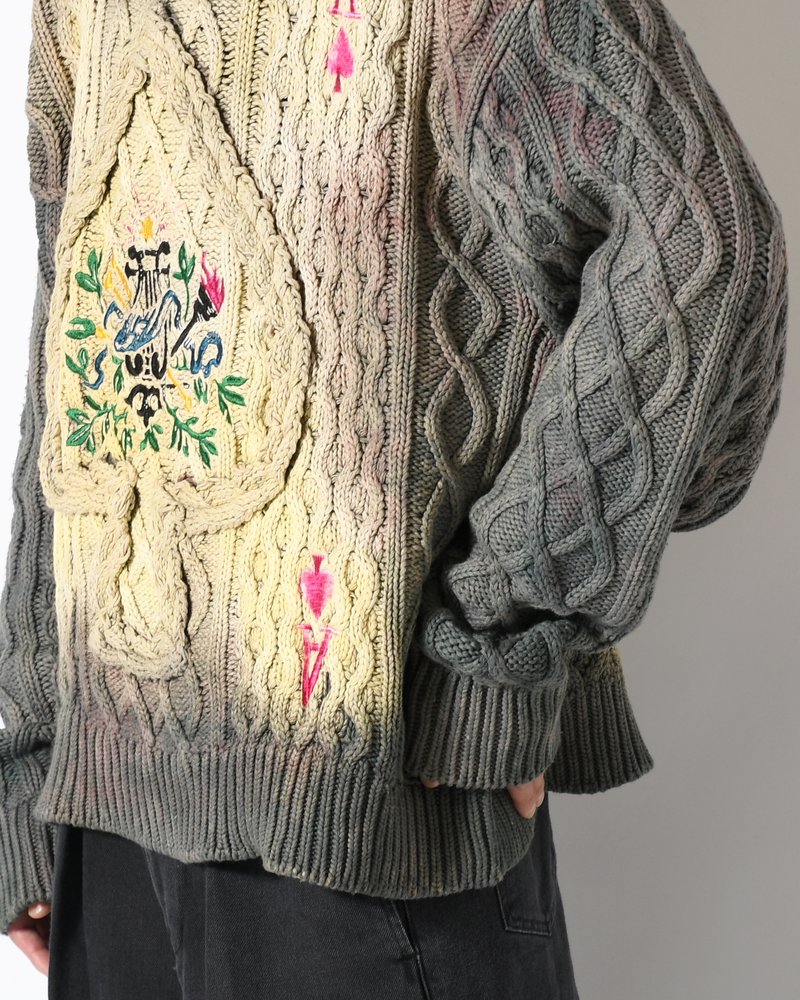 DECK OF CARDS SWEATER -TRUMP-