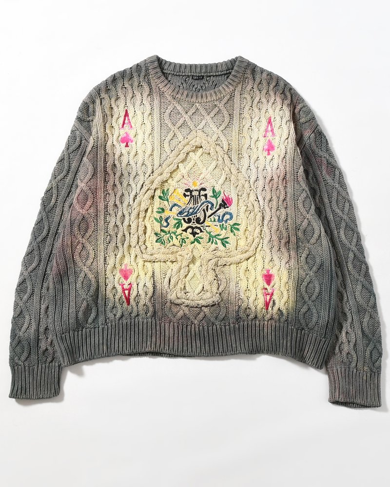 DECK OF CARDS SWEATER -TRUMP-