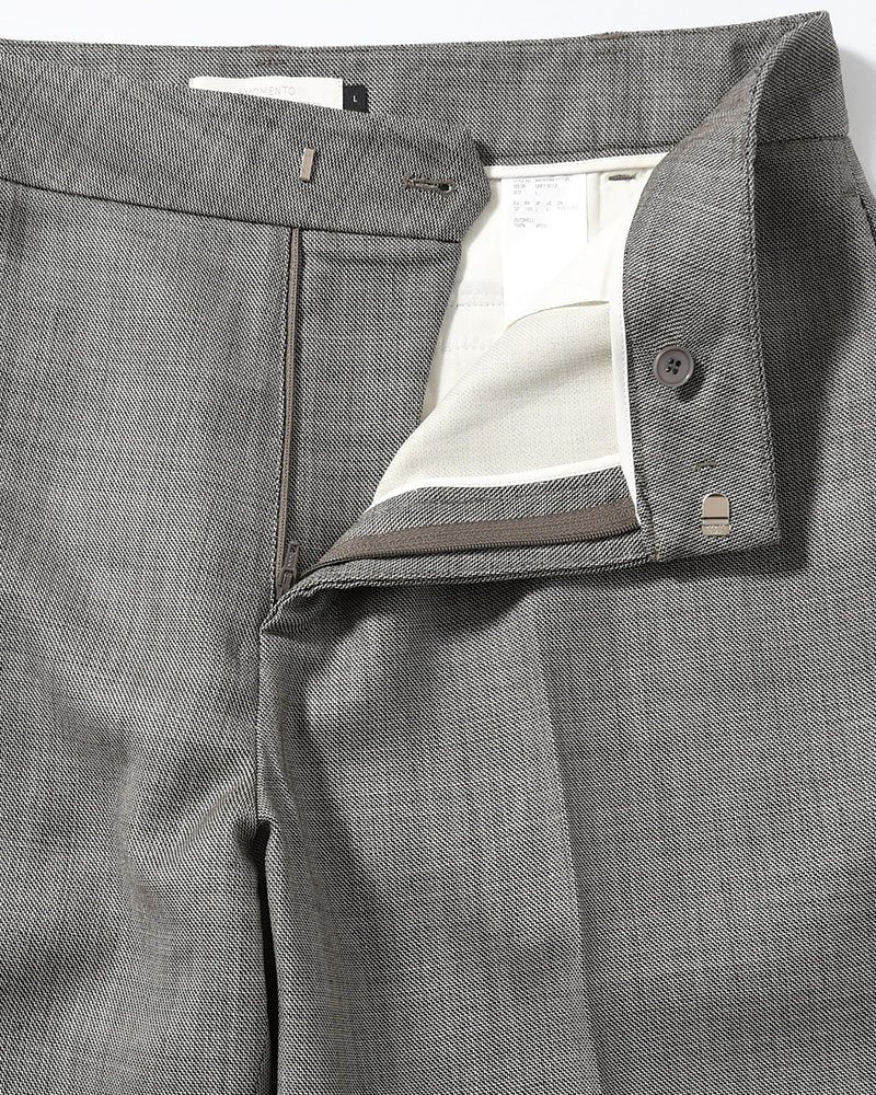 MENS WOOL FLARED PANTS -BEIGE-