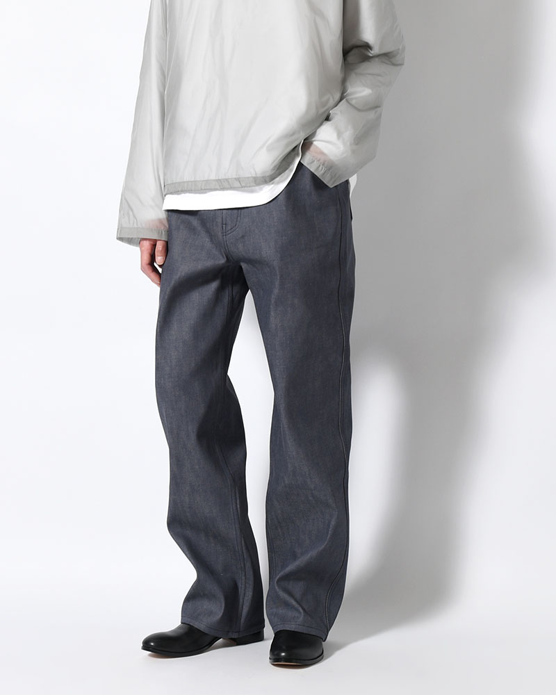 MENS COLORED STRAIGHT DENIM -BLUE-