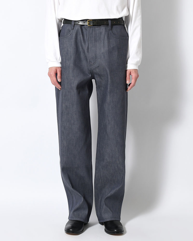 MENS COLORED STRAIGHT DENIM -BLUE-