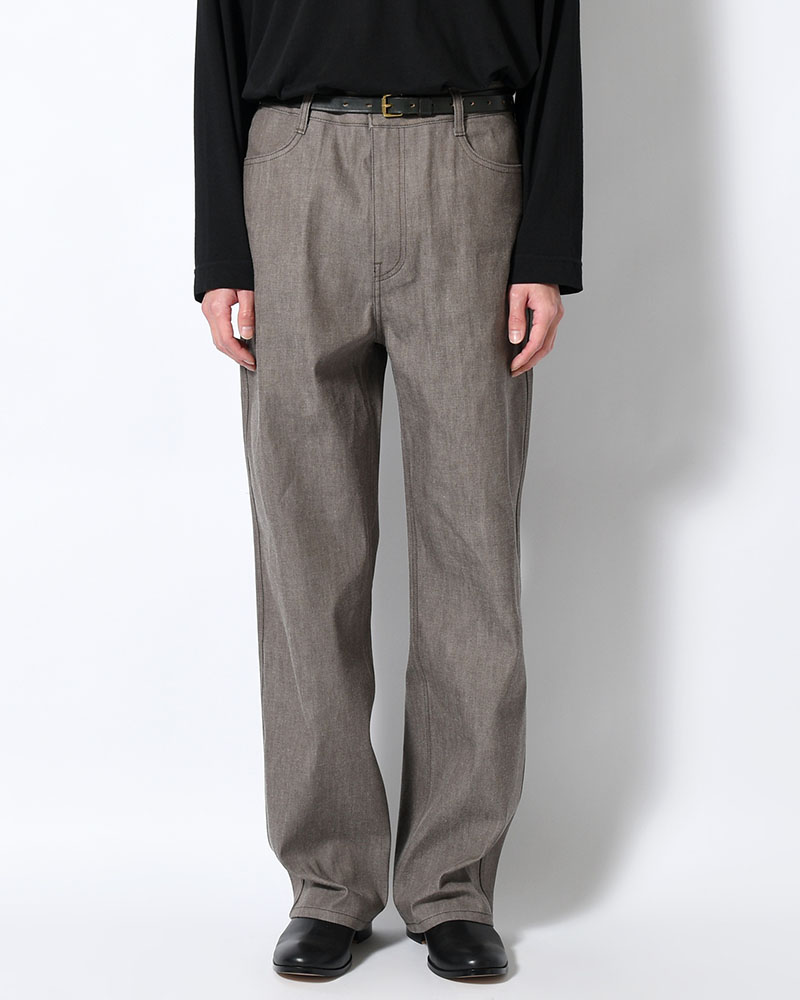 MENS COLORED STRAIGHT DENIM -BROWN-