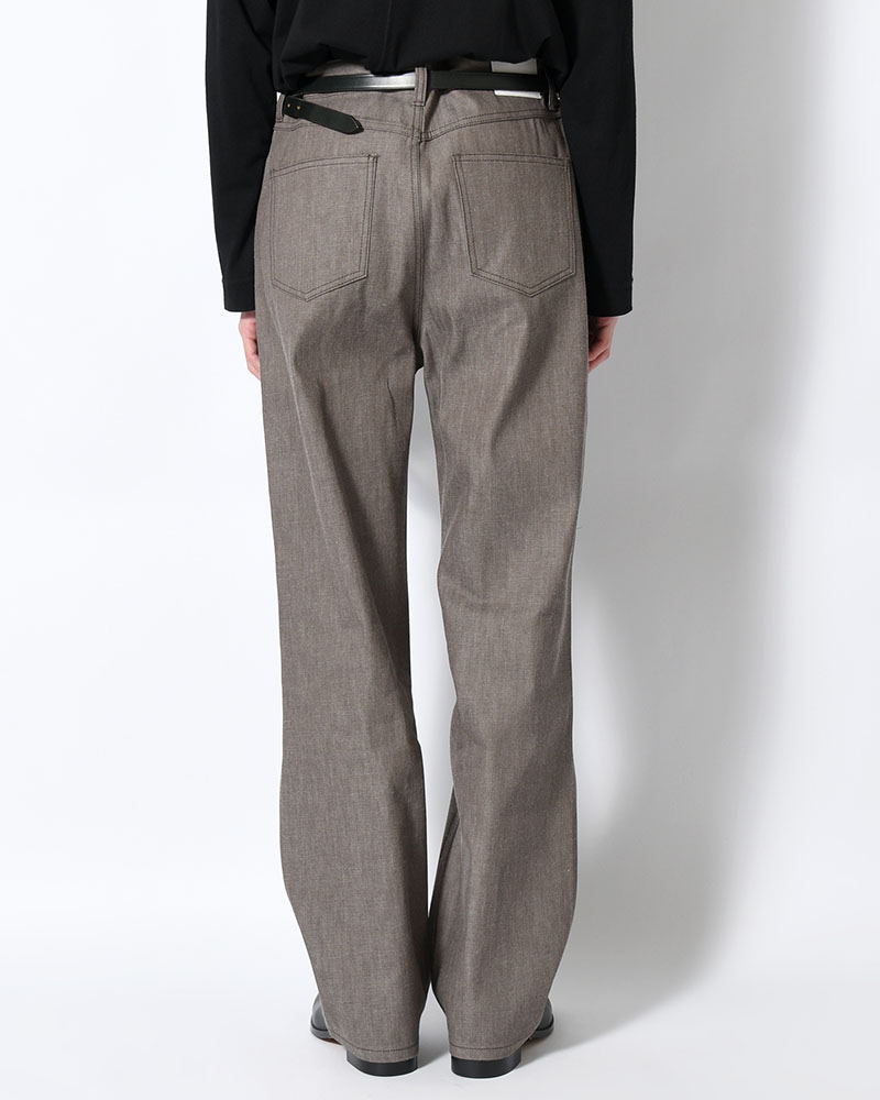 MENS COLORED STRAIGHT DENIM -BROWN-