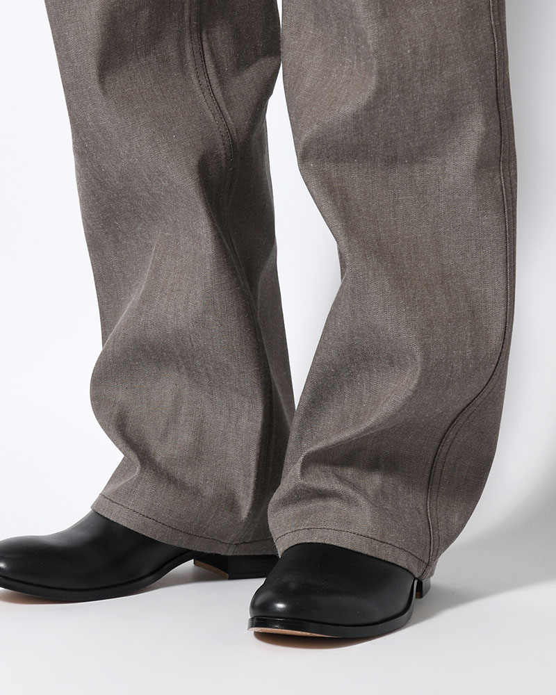 MENS COLORED STRAIGHT DENIM -BROWN-