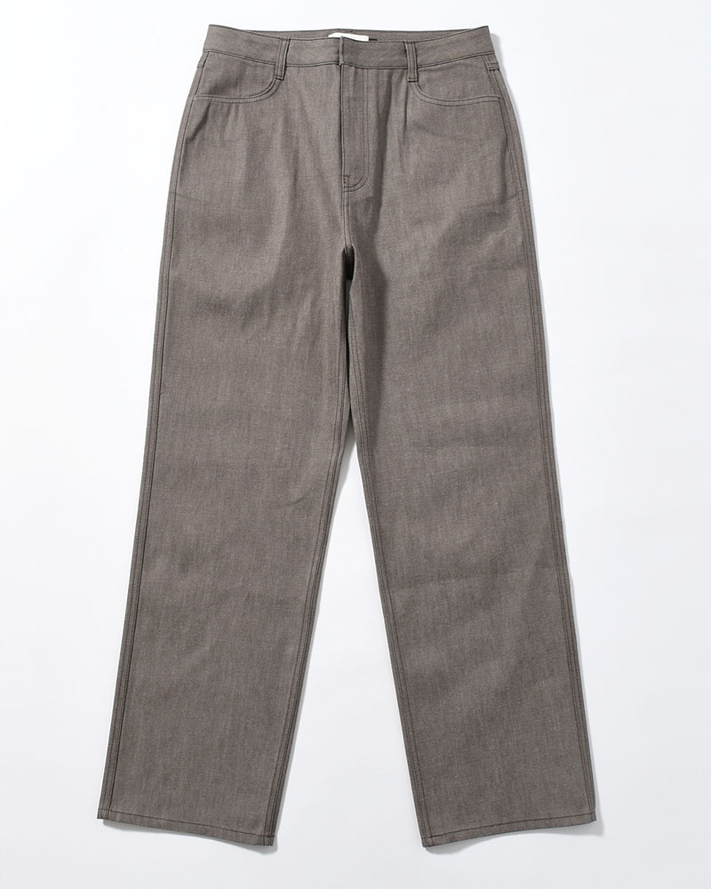 MENS COLORED STRAIGHT DENIM -BROWN-